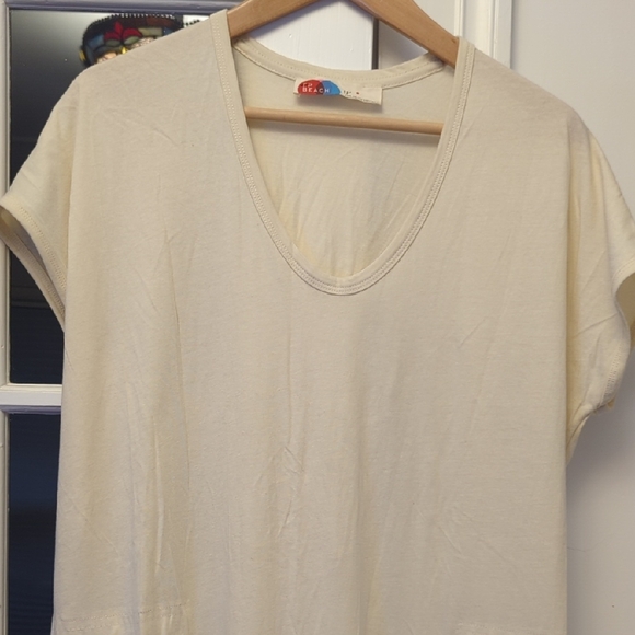 FP Beach Free People Elegant Cream Maxi Dress Size Small - Picture 2 of 13